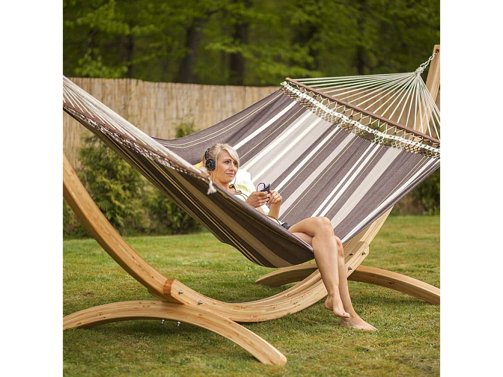 Hamac artisanal XXL en coton et polyester Palacio cafe