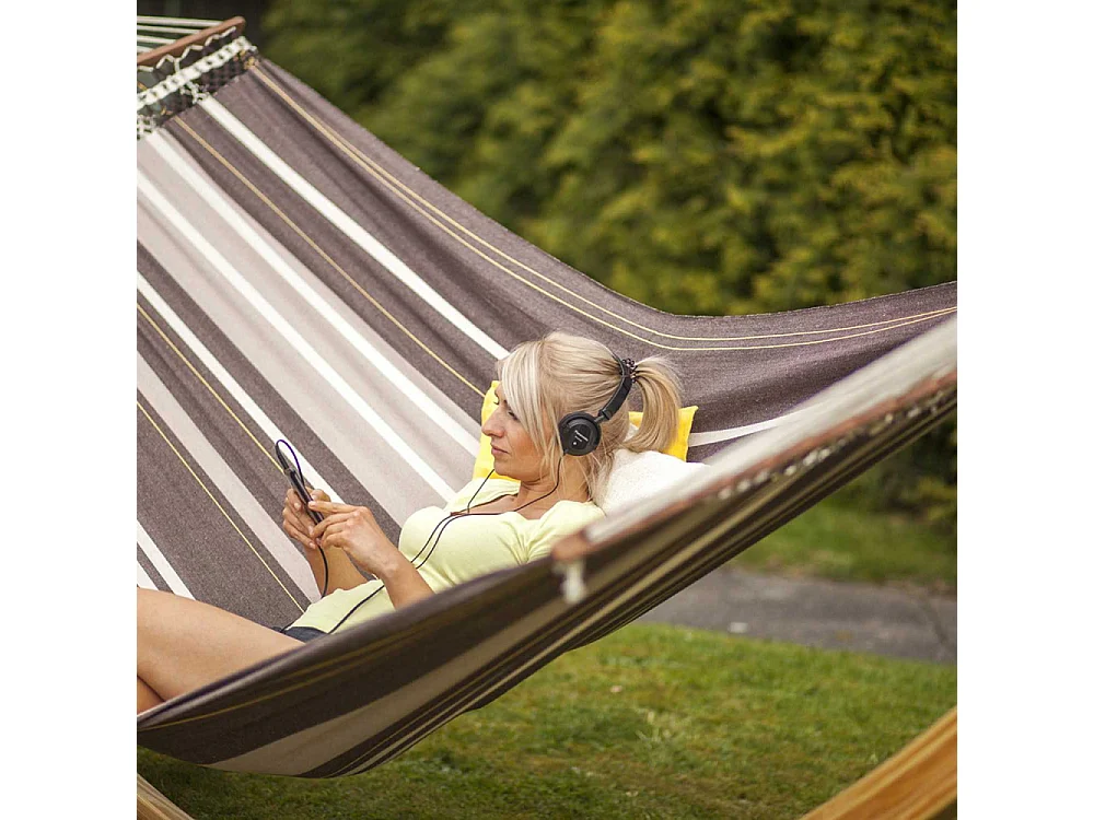 Hamac artisanal XXL en coton et polyester Palacio cafe