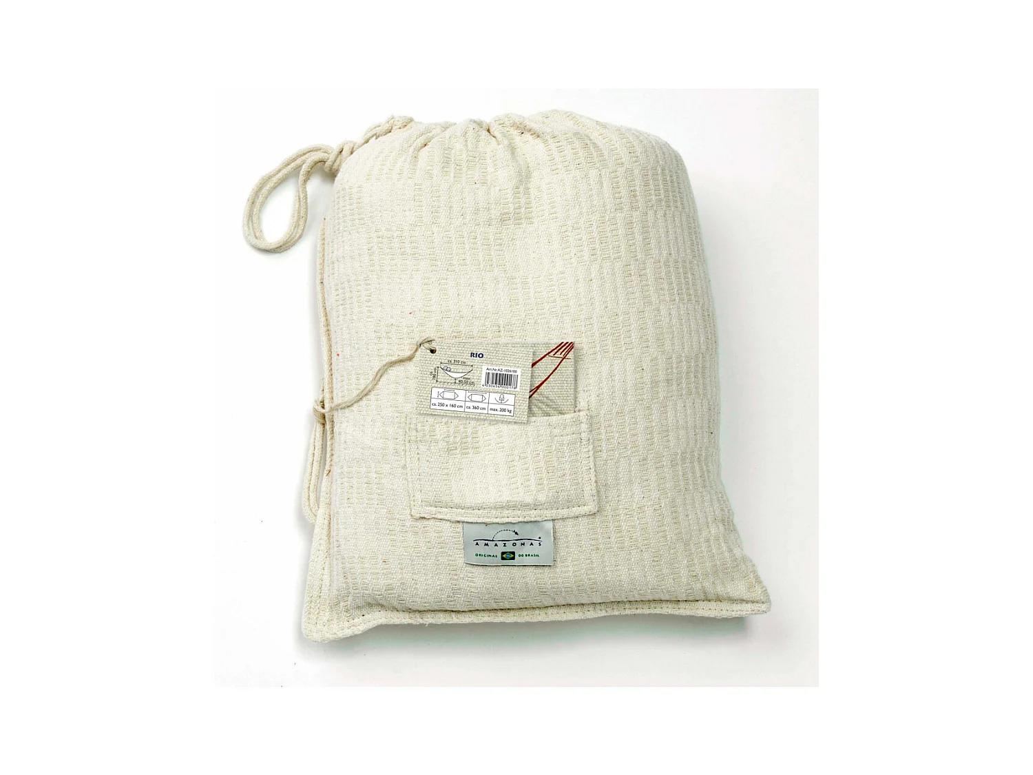 Hamac artisanal XXL en coton Rio Naturel