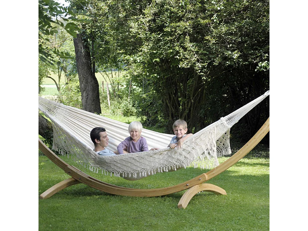 Hamac artisanal XXL en coton Rio Naturel