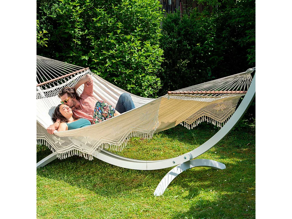 Hamac artisanal XXL en coton jacquard Palacio