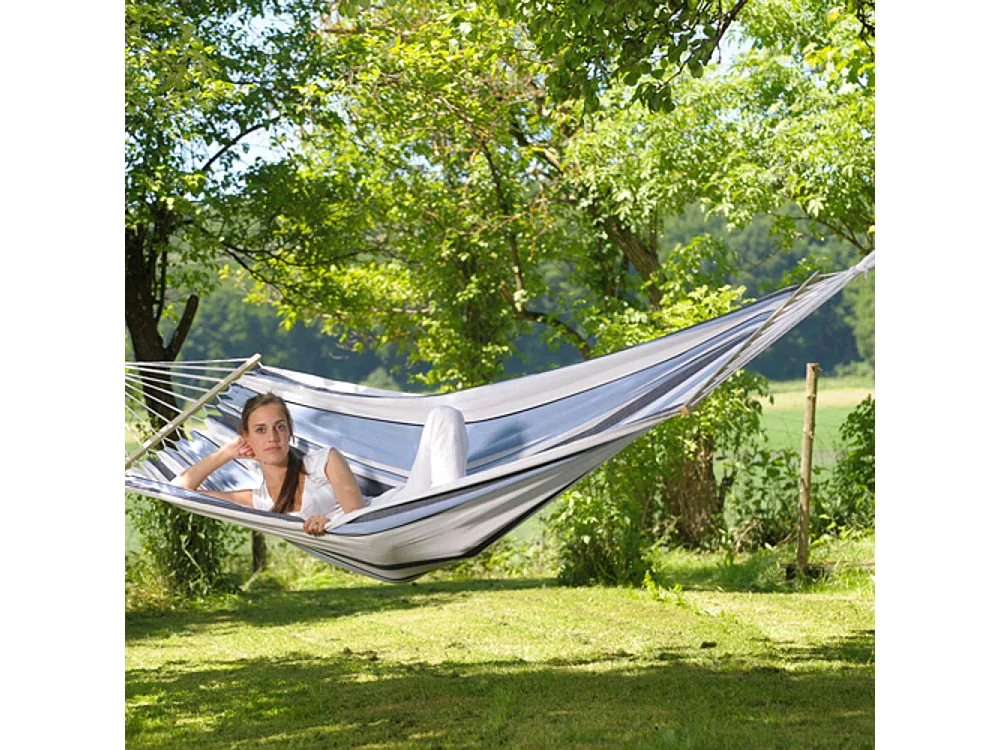 Hamac à baguettes en tissu Elltex Samba Marine