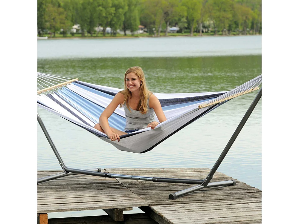 Hamac à baguettes en tissu Elltex Samba Marine