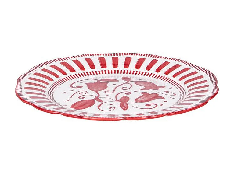Assiette à dessert Napoli rouge 21 cm (lot de 6)