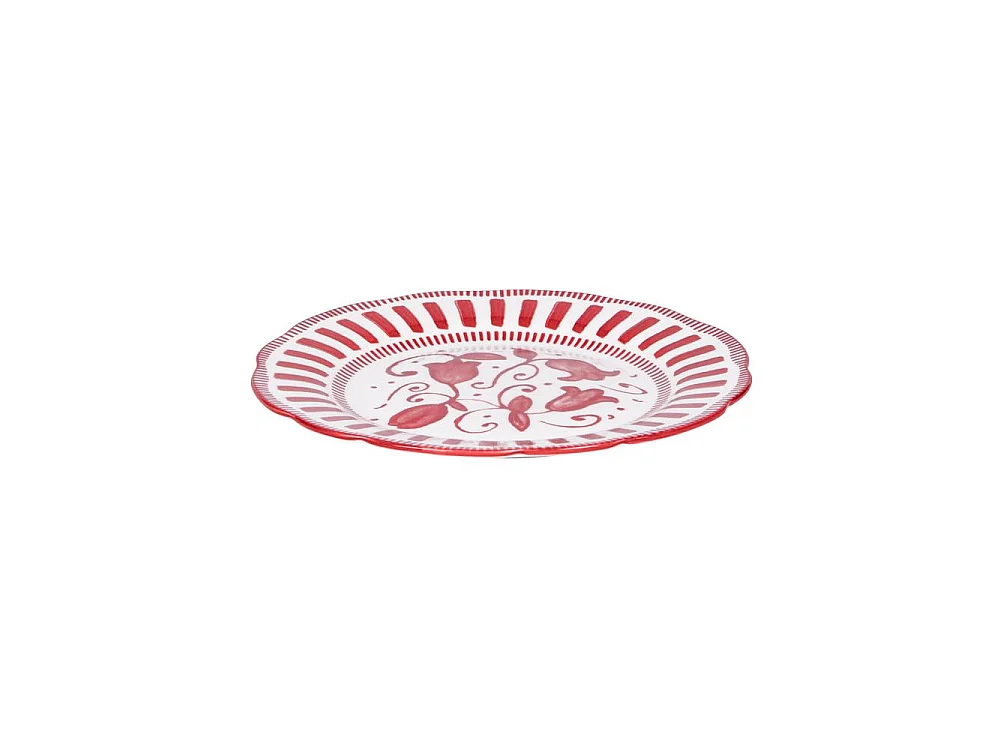 Assiette à dessert Napoli rouge 21 cm (lot de 6)