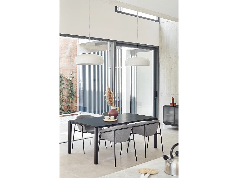 Kavel van 2 ligstoelen in polyester grijs clair 66x79 h47 cm