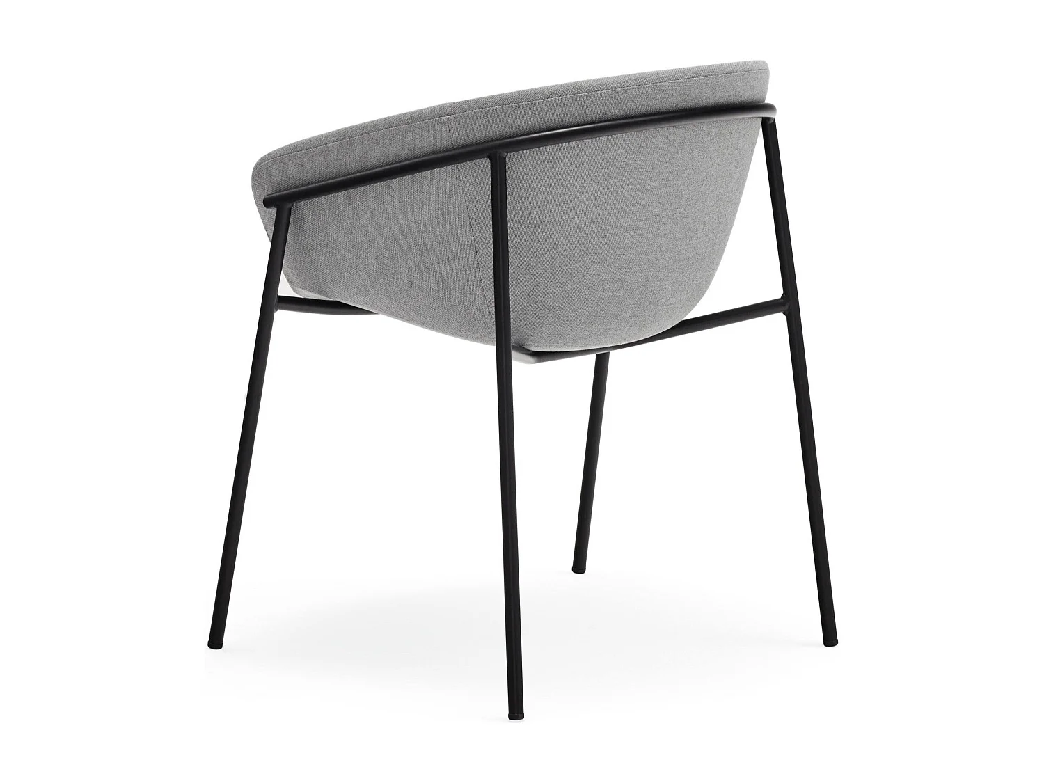 Kavel van 2 ligstoelen in polyester grijs clair 66x79 h47 cm