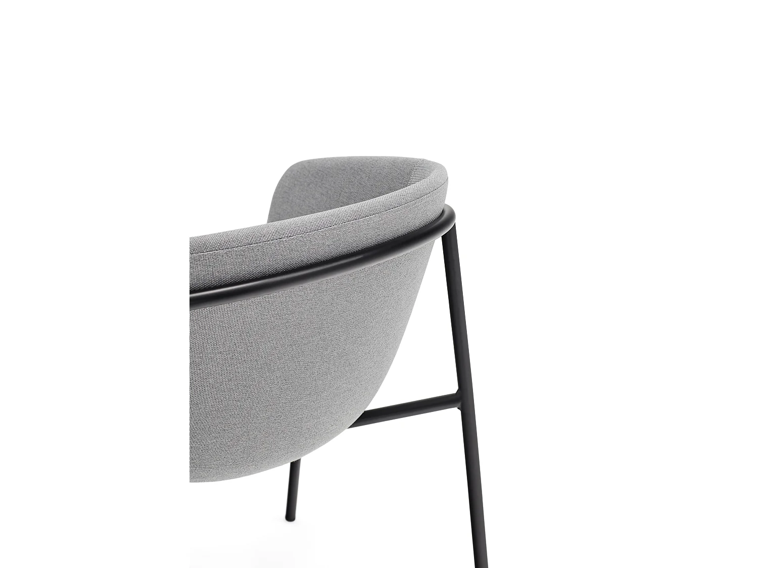 Kavel van 2 ligstoelen in polyester grijs clair 66x79 h47 cm