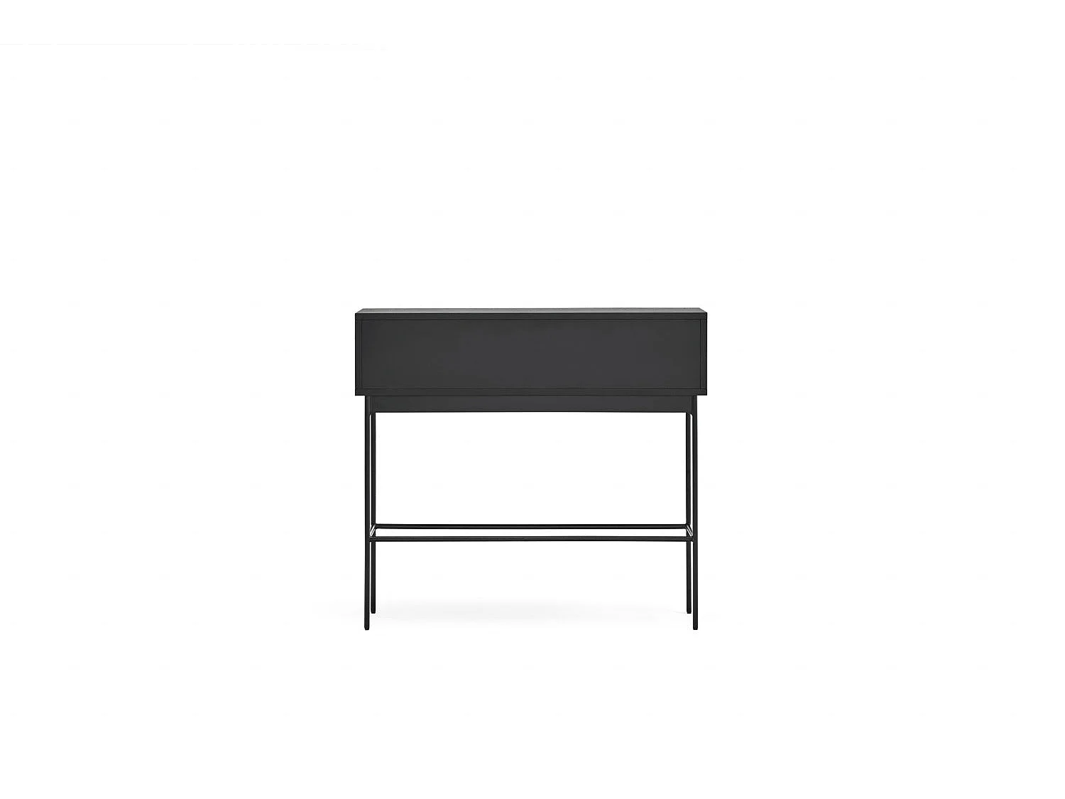 Consola 2 portas preta 100x36 cm