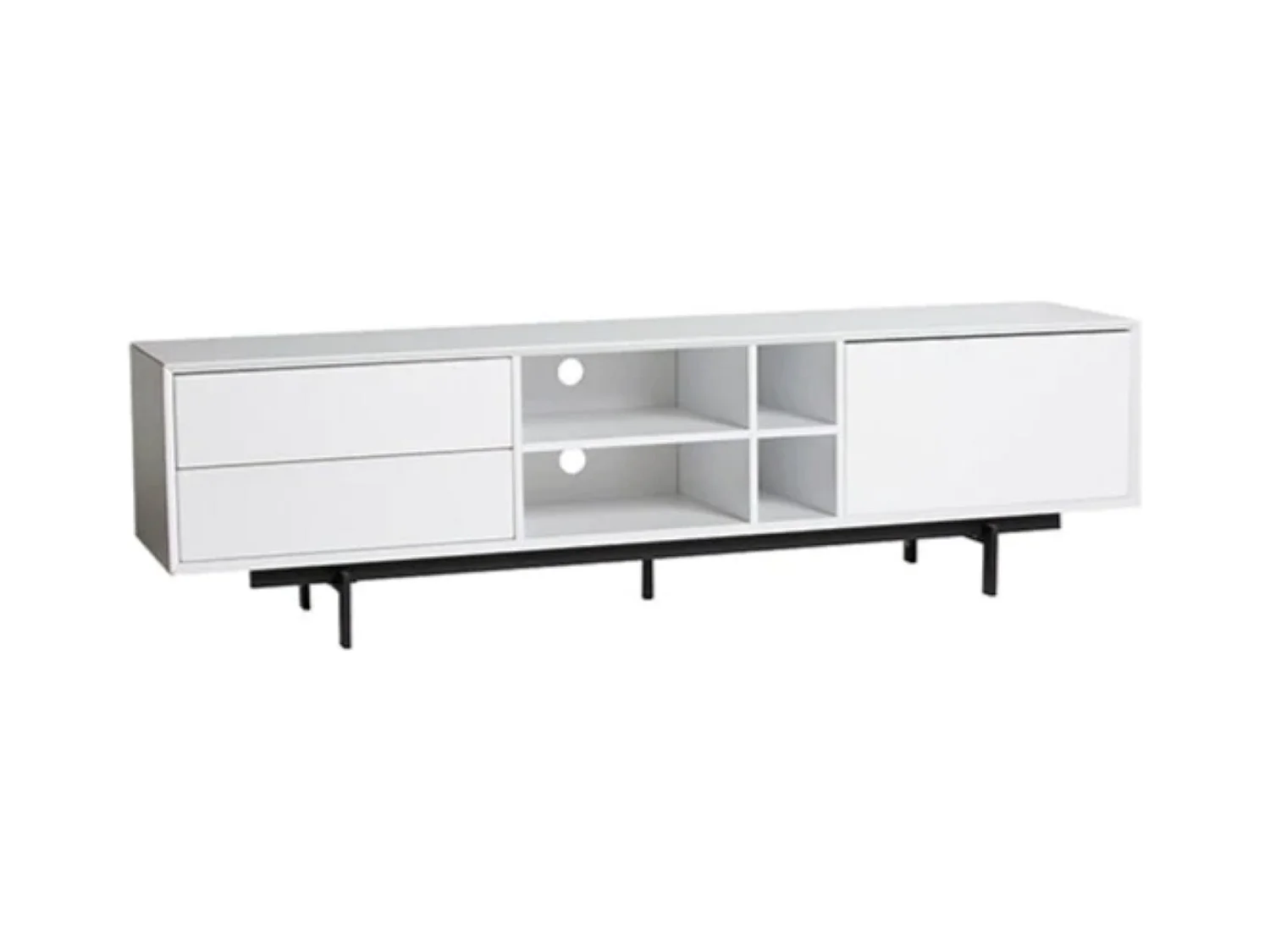 Witte tv-standaard 180 x 40 cm