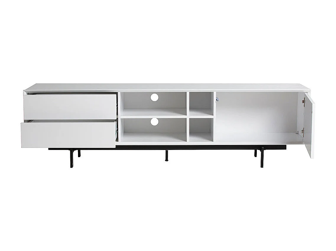 Meuble TV blanc 180 x 40 cm