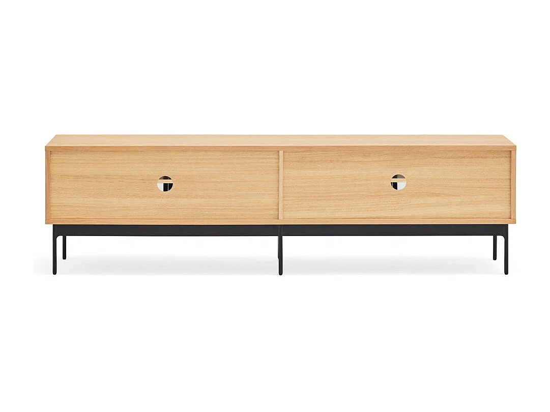 Meuble TV en chêne 180x40 cm