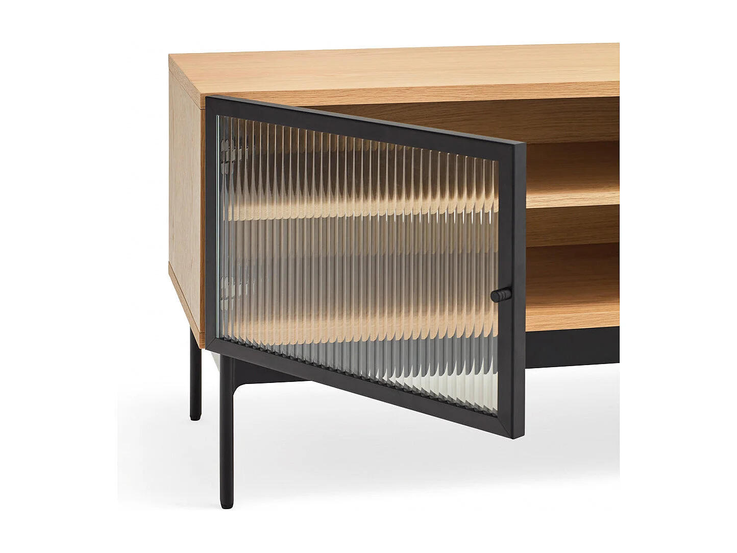 Meuble TV en chêne 180x40 cm