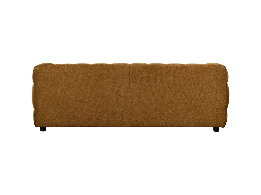 Bolly - Canapé droit 3 places en tissu - Bronze