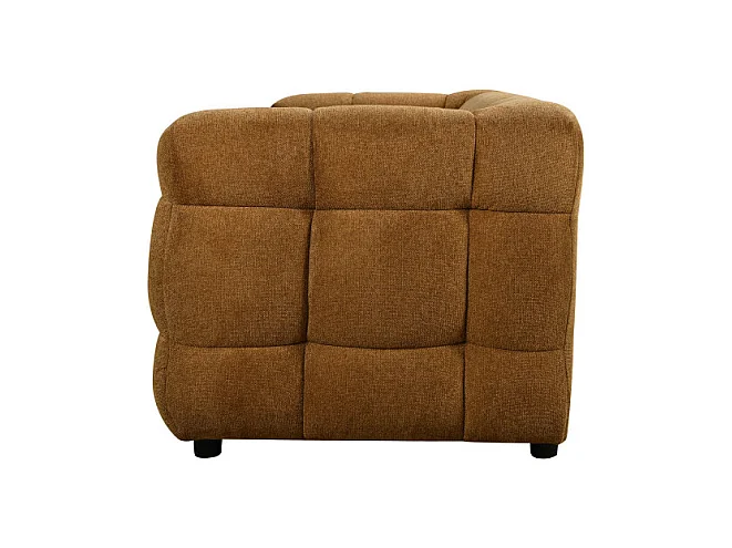 Bolly - Canapé droit 3 places en tissu - Bronze