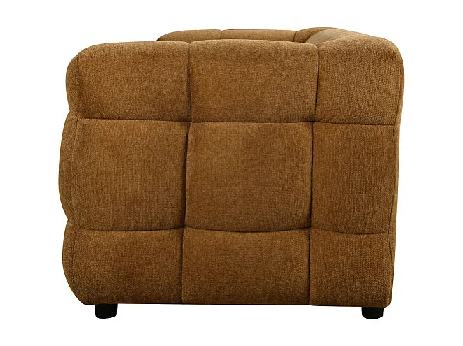 Bolly - Canapé droit 3 places en tissu - Bronze