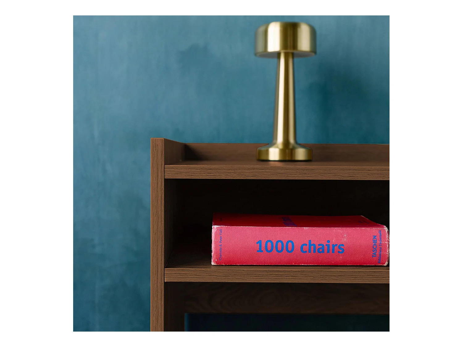 Bureau décor bois 2 casiers de rangement noyer - L 90 x P 45 x H 78 cm - Jules