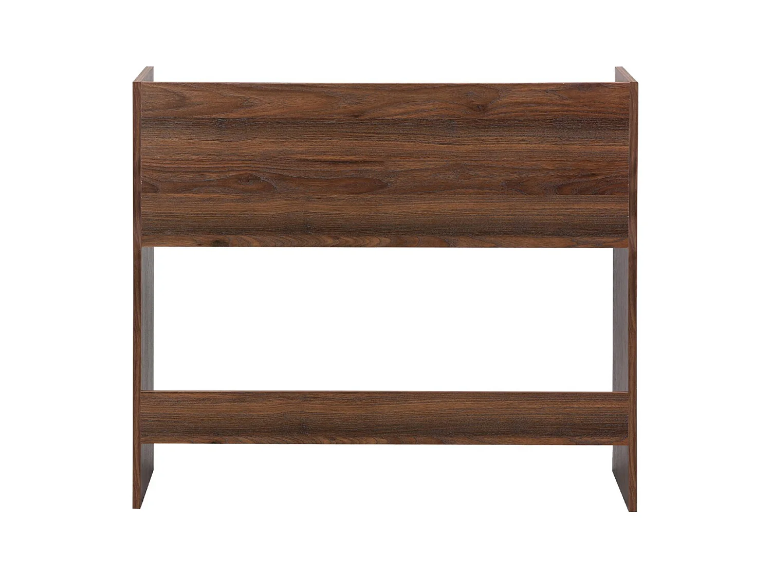 Bureau décor bois 2 casiers de rangement noyer - L 90 x P 45 x H 78 cm - Jules