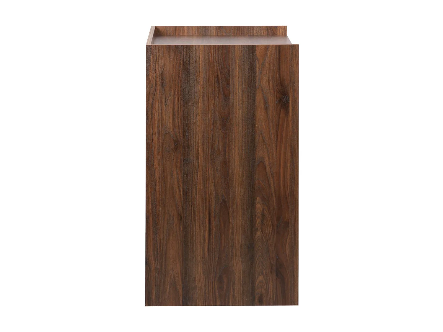 Escritorio decorativo de madera con 2 compartimentos  teñido en nogal