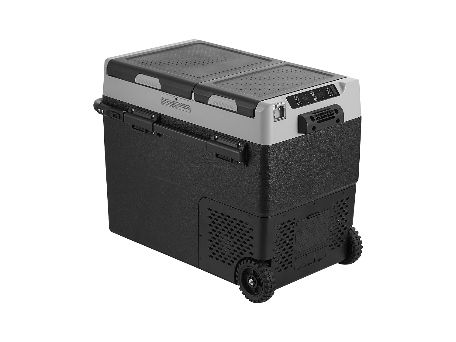 Réfrigérateur Portable SucceBuy, 58 L, Double Zone, Réfrigérateur Congélateur pour la Maison, l'Extérieur, le Camping, le Camping-Car