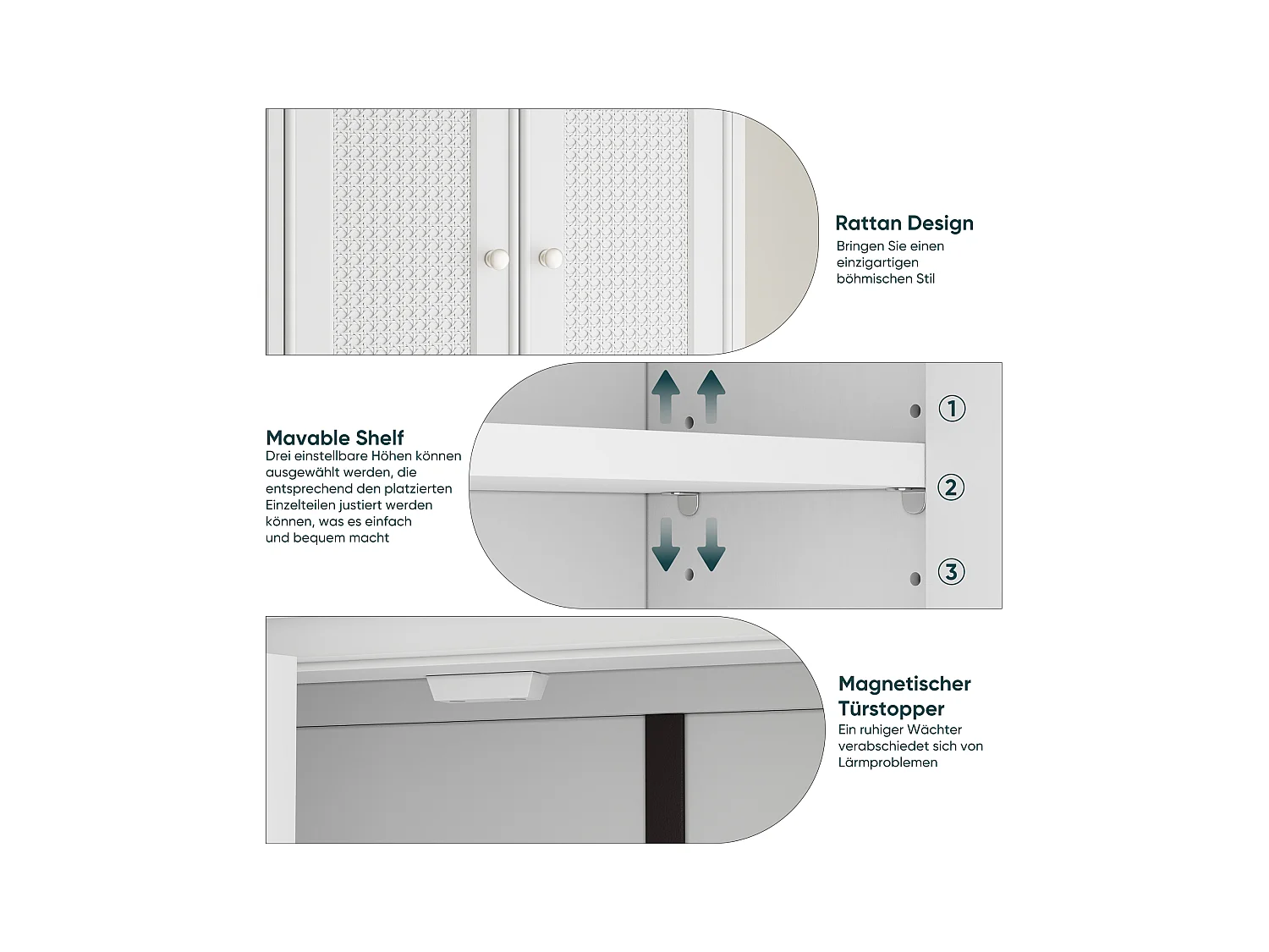 Armoire de salle de bain murale blanche avec portes paniers,armoire à pharmacie