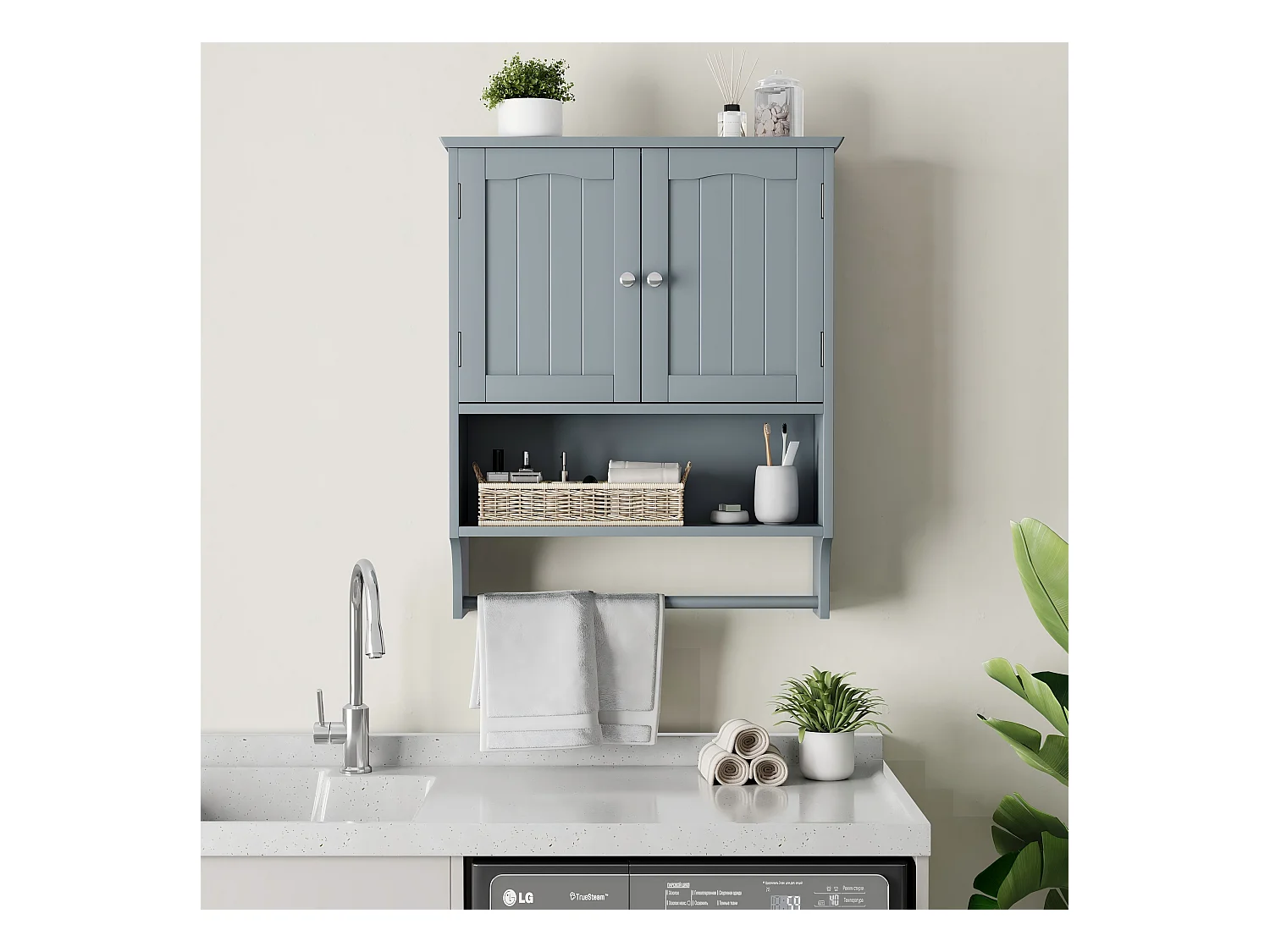 Badezimmerwandschrank, Badezimmermöbelwand Regal