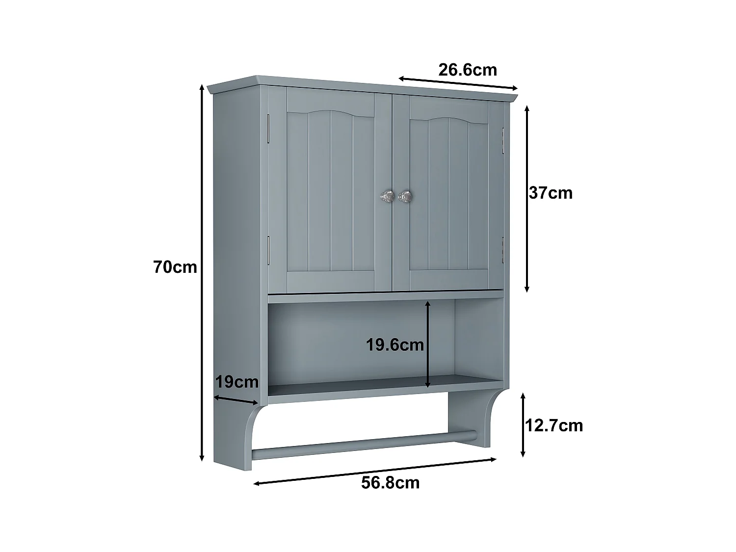 Badezimmerwandschrank, Badezimmermöbelwand Regal
