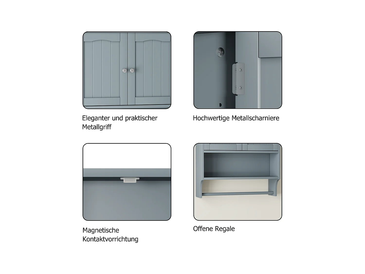 Badezimmerwandschrank, Badezimmermöbelwand Regal