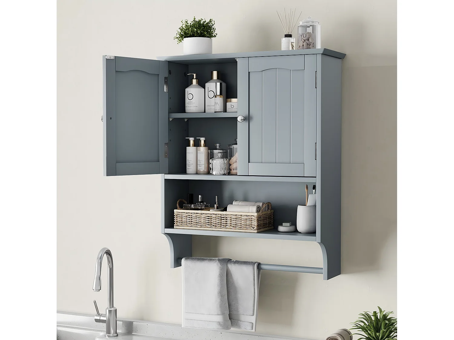 Armoire murale de salle de bain,étagère murale de meuble de salle de bain