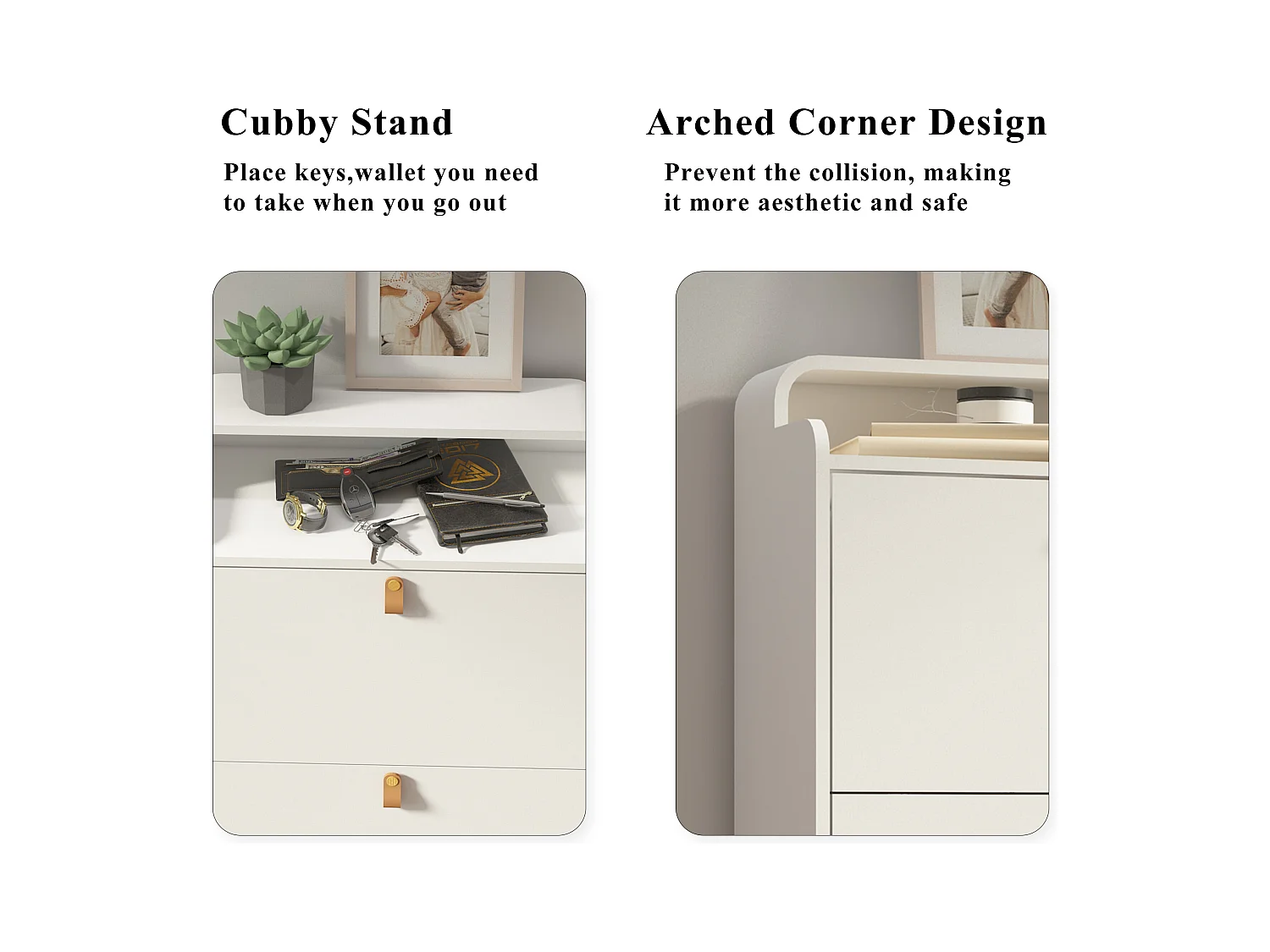 Schuhschrank mit 3 Klappschubladen, freistehend, kippbarer Schuhschrank