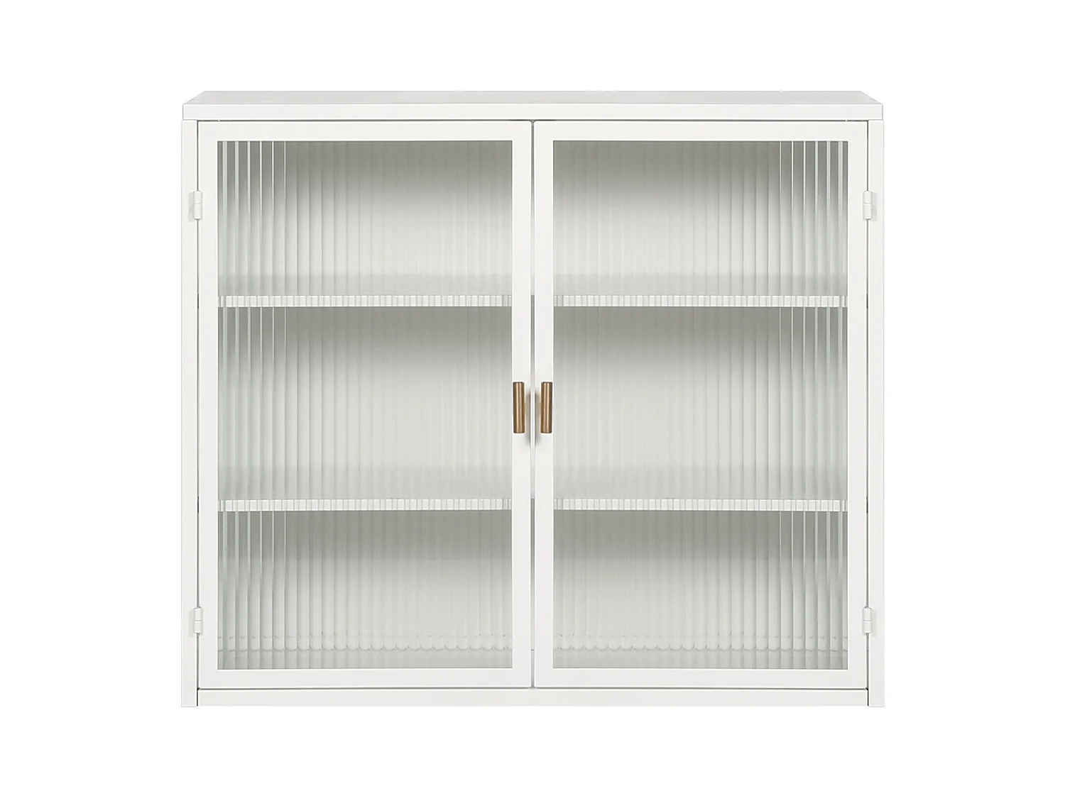 Armoire murale moderne à deux portes et trois niveaux,portes vitrées de 70cm,pour l'entrée