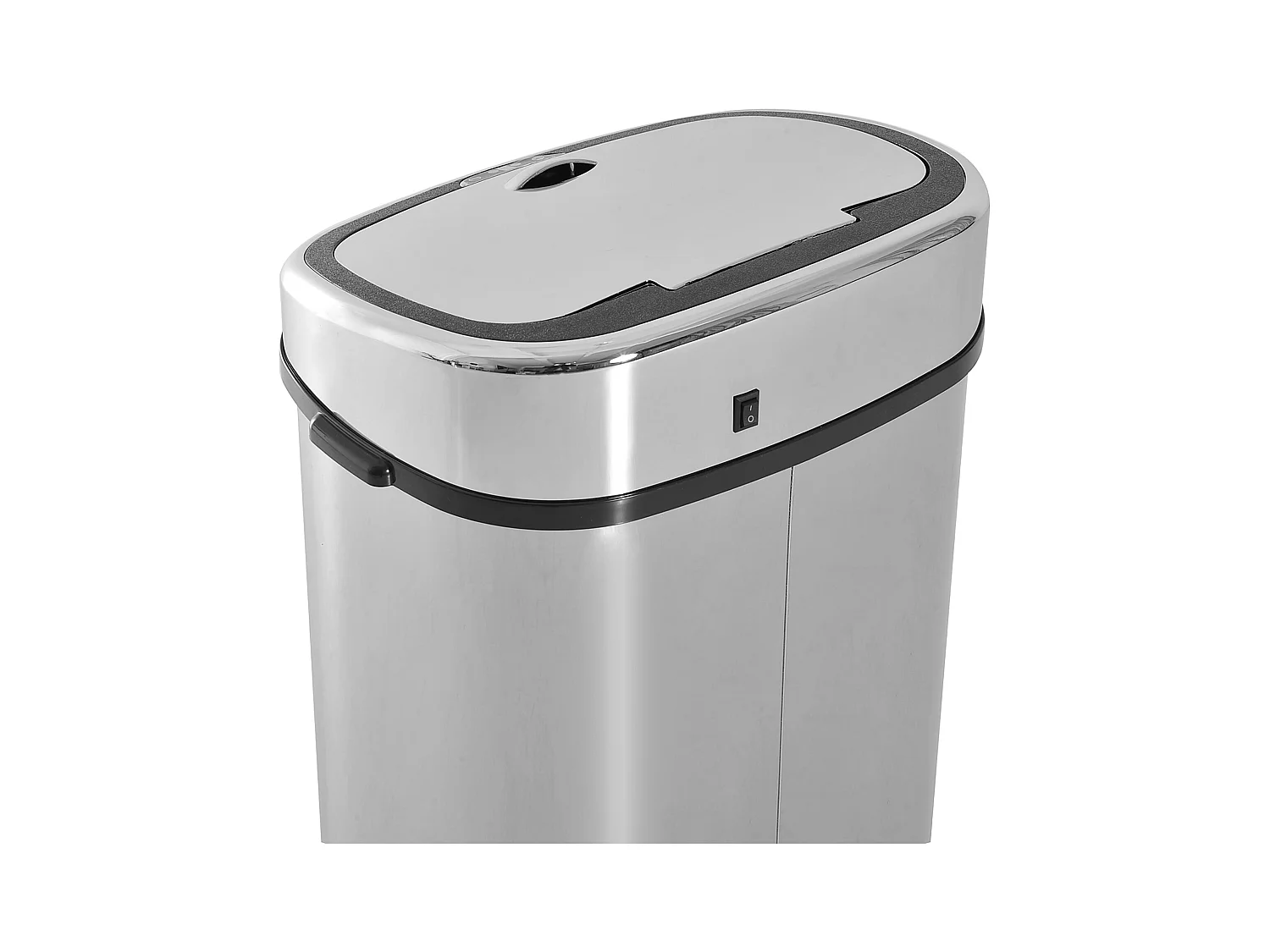 Automatischer Sensor-Mülleimer, Küche, Edelstahl, silber, 68 l