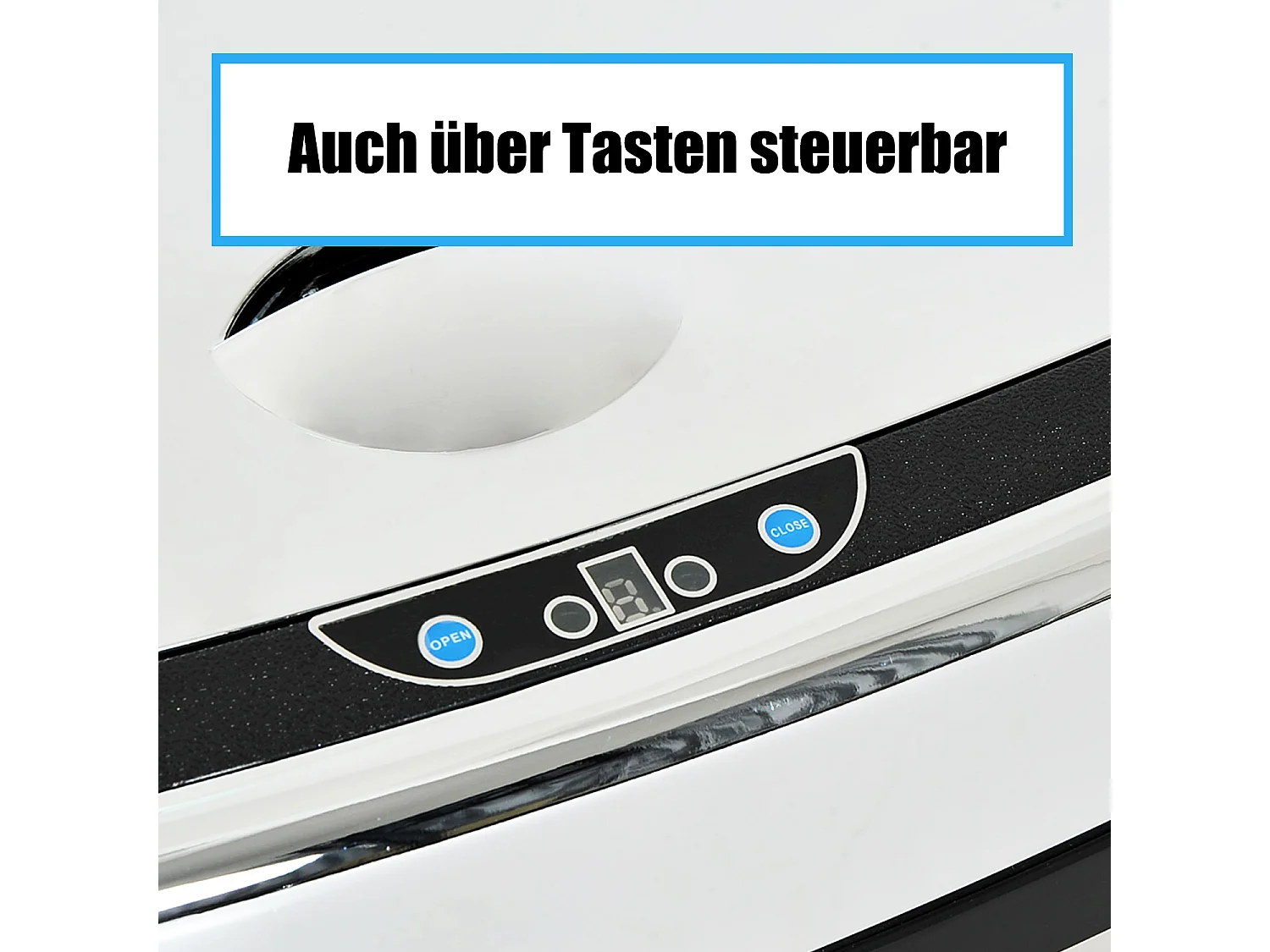 Papeleira Automática com Sensor, Cozinha, Aço Inoxidável, Prateado, 68 L