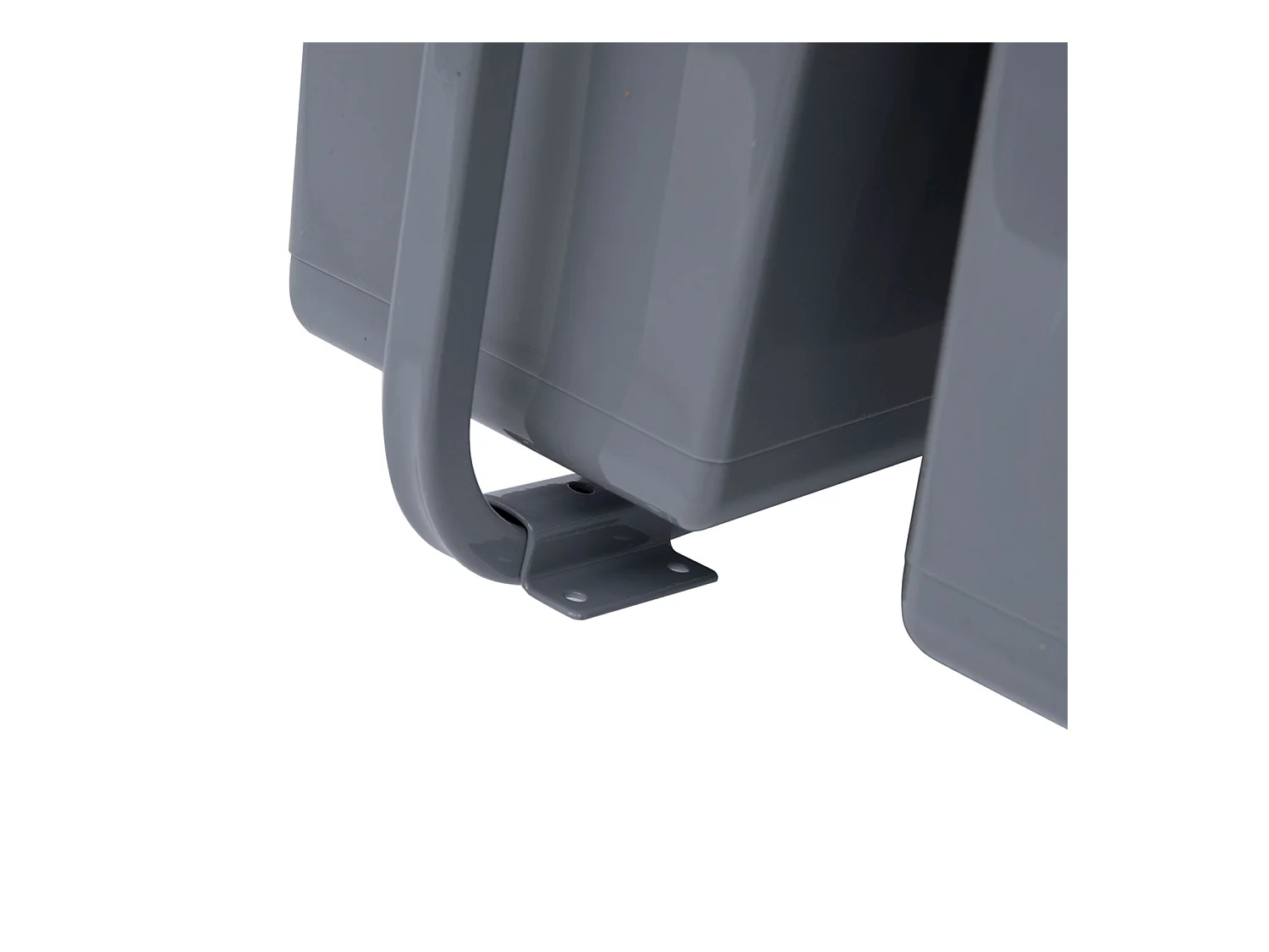 Poubelle encastrable 40L,collecteur de déchets coulissant sous meuble avec 3 compartiments