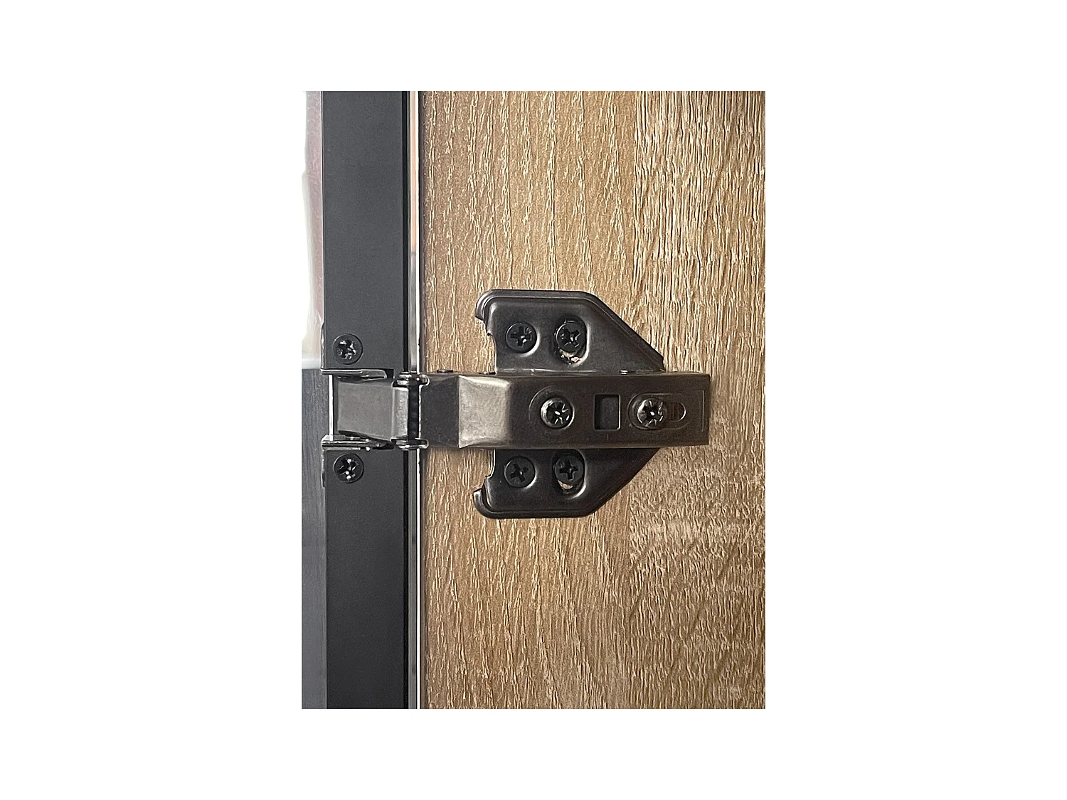 Meuble de salle de bainavec bande lumineuse,largeur 73cm,avec 2 grands tiroirs et 2 portes