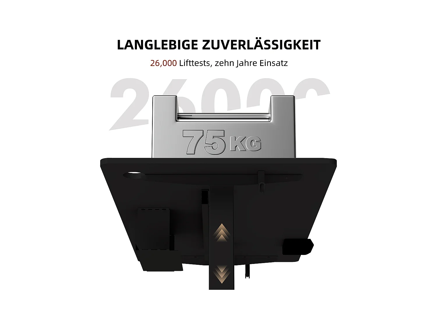 Elektrisch höhenverstellbarer Schreibtisch 140x70 cm – Höhenverstellbar – Mit Speicherfunktion & Kollisionsschutz – USB-A- & Typ-C-Anschlüsse – Farbe Schwarz