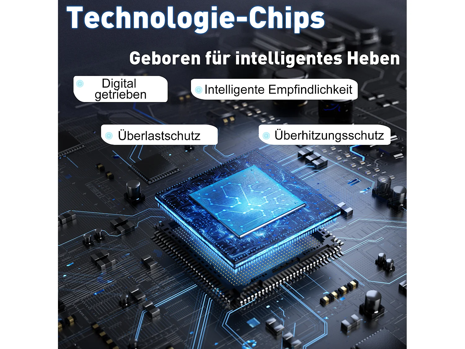 Elektrisch höhenverstellbarer Schreibtisch 120x60 cm – Höhenverstellbar – Mit Speicherfunktion & Kollisionsschutz – USB-A- & Typ-C-Anschlüsse – Farbe Schwarz