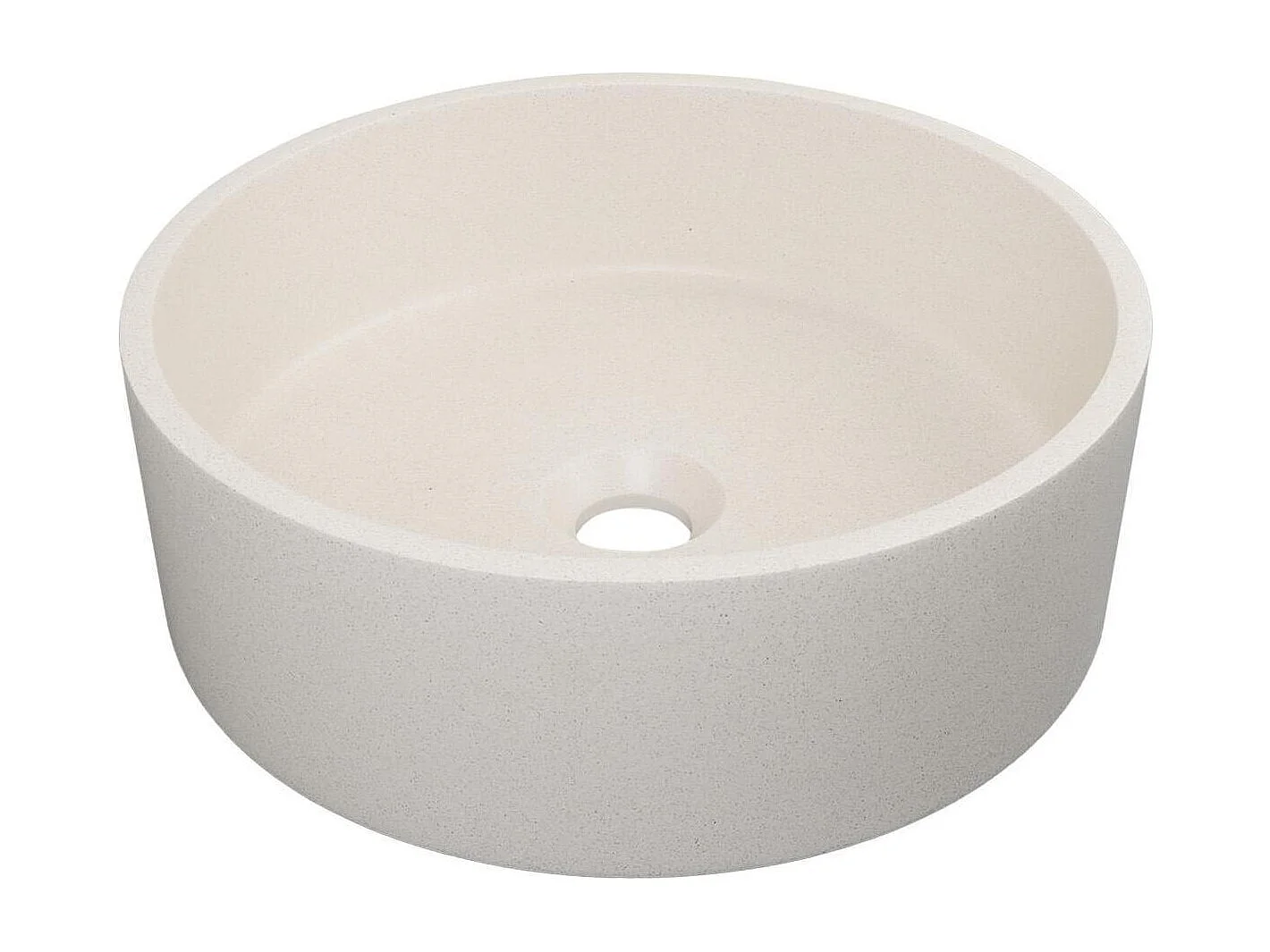 Lavabo de encimera redondo 36x36cm SANDY