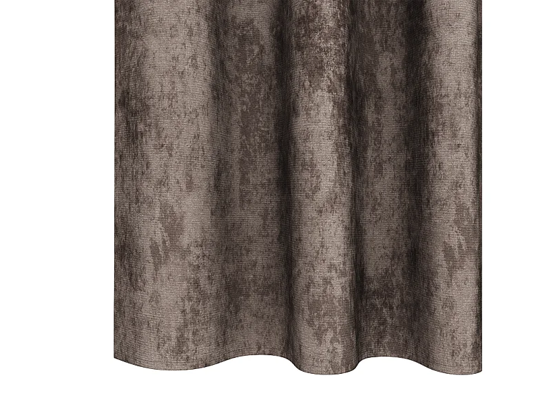 Rideaux en velours 2 pcs avec œillets cappuccino 225x140 cm