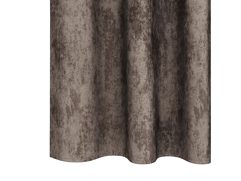 Cortinas de Veludo Cappuccino com Ilhós - 2 Peças de 225 x 140 cm para Sala e Quarto