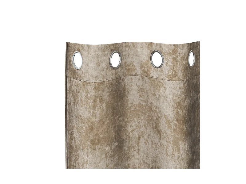 Cortinas de Veludo Elegantes com Ilhós em Champagne - 2 Peças 225x140 cm