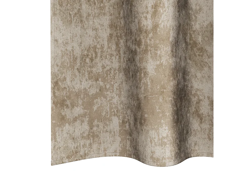 Cortinas de Veludo Elegantes com Ilhós em Champagne - 2 Peças 225x140 cm