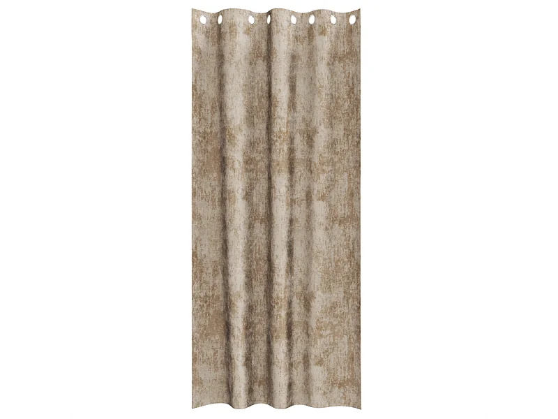 Cortinas de Veludo Elegantes com Ilhós em Champagne - 2 Peças 225x140 cm