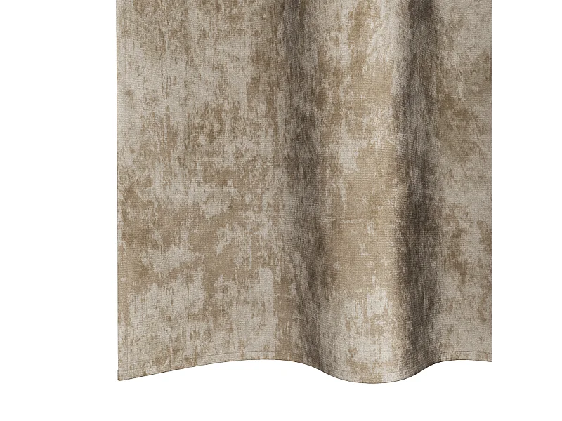 Cortinas de Veludo Elegantes com Ilhós em Champagne - 2 Peças 225x140 cm