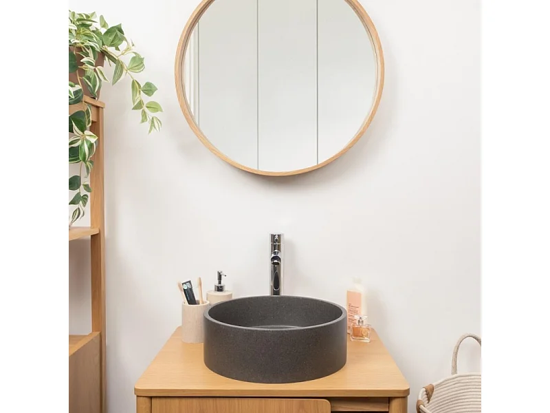 Lavabo de encimera redondo 36x36cm SANDY