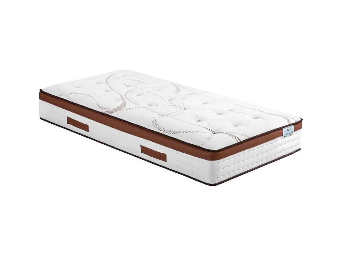 Matelas 80x200 Recif - Ressorts ensachés - Hauteur 30 cm - Soutien ferme et progressif