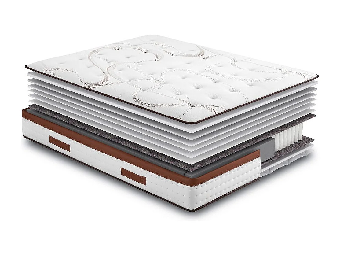 Matelas 140x200 Recif - Ressorts - Hauteur 30 cm - Soutien ferme et progressif