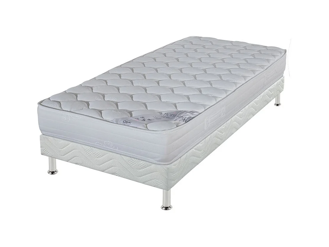 Matelas Montana + sommier tapissier Omega - 90x190 - Mousse - Hauteur 18 cm