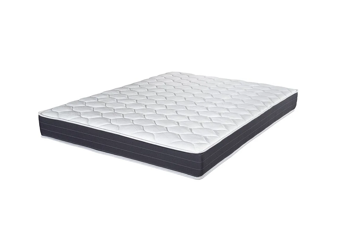 Matelas Record + sommier Newkit - 160x200 - Ressorts - Hauteur 22 cm - Soutien ferme