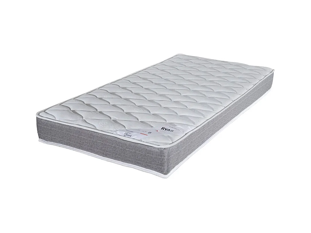 Matelas Ryad + sommier Newkit - 90x190 - Ressorts - Hauteur 21 cm - Très ferme